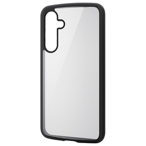 エレコム Galaxy A55 5G用TOUGH SLIM LITE フレームカラー ストラップホールシート付 ブラック PM-G243TSLFCBK-イメージ1