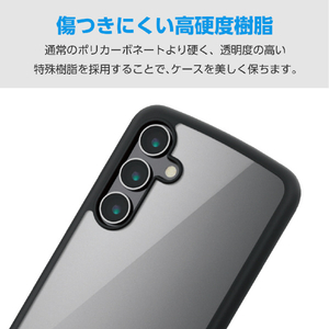 エレコム Galaxy A55 5G用TOUGH SLIM LITE フレームカラー ストラップホールシート付 ブラック PM-G243TSLFCBK-イメージ4