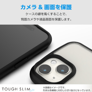 エレコム Galaxy A55 5G用TOUGH SLIM LITE フレームカラー ストラップホールシート付 ブラック PM-G243TSLFCBK-イメージ5