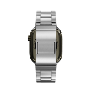 KeyBudz Apple Watch 49/46/45/44mm Spectra プレミアムステンレスバンド ポリッシュシルバー KB28466AW-イメージ9