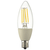 オーム電機 LED電球 E17口金 全光束440lm(4．0W フィラメントタイプ・シャンデリア形) 電球色相当 LDC4L-E17 C6-イメージ2