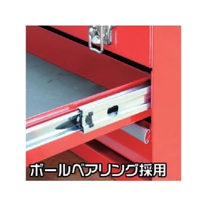 ワールドツール アストロプロダクツ/ツールボックス 3段 ベアリング レッド TB763 FC063AH-1230044-イメージ4