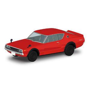 アオシマ 1/32 ニッサン ザ・スナップキット No．18-C C110スカイラインGT-R(レッド) Aｽﾅﾂﾌﾟ18CC110ｽｶｲﾗｲﾝGTRR-イメージ3