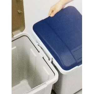 エスコ 345×405×610mm／45L ダストボックス(灰) FCJ145N-EA995A-9-イメージ3
