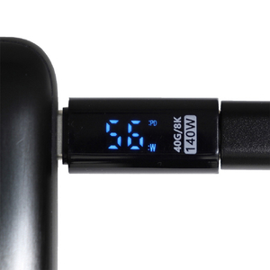 アイネックス USB Type-C電源チェッカー ブラック KM-09-イメージ4
