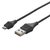 BUFFALO どっちもUSBコネクター採用 USB2．0ケーブル(A to microB)(0．2m) どっちもUSBケーブル ブラック BSUAMBDU202BKA-イメージ1