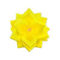 タカ印 ササガワ リボンバラ胸章 黄 小 タレなし 花径70mm 20個入 FCE563V-38-8888