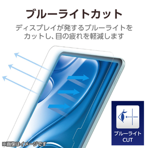 エレコム iPad Air(M3/M2)用フィルム 高透明 ブルーライトカット 11インチ TB-A25MFLBLGN-イメージ4