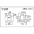 ダイケン アルミドアハンガー SD10ストッパー 10A-Rドアハンガー用複車 FC840FU-3203620-イメージ3