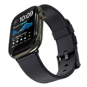 KeyBudz Apple Watch 49/46/45/44mm Artisan プレミアム本革バンド ブラック KB28467AW-イメージ9