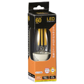 オーム電機 LED電球 E17口金 全光束750lm(6．0W フィラメントタイプ・シャンデリア形) 電球色相当 LDC6L-E17 C6
