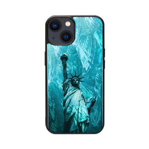 ikins iPhone 15用天然貝ケース 自由の女神 I25467I15-イメージ1