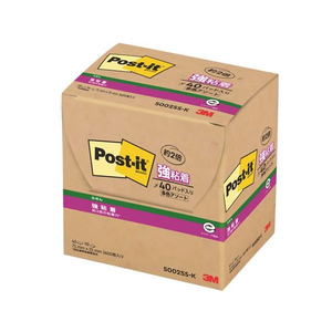 3M ポスト・イット ふせん 再生紙 強粘着 75×25mm 4色 40冊 F609883-5002SS-K-イメージ3