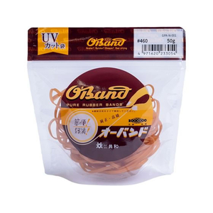 共和 輪ゴム オーバンド 透明袋 #460 アメ 50g FC876SZ-GPA-N-001-イメージ1