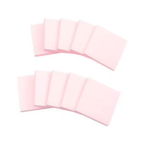 ハピラ 再生紙ふせんノート 75×75mm ピンク 10冊 FCK127B-P7575PK-イメージ2
