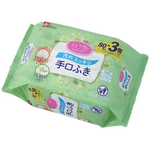 レック こころ想い 大人用手口ふき 80枚×3P FCE179U-イメージ1