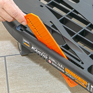 トラスコ 樹脂台車 カルティオ ７８０Ｘ４９０ 折畳 ブラック スチールストッパー付 完成品 MPK-780-BK-SS-イメージ5