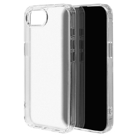 ラスタバナナ iPhone 16e用ハイブリッドケース TPU×PC クリア×フロストホワイト 8636IP5EHPCLFW