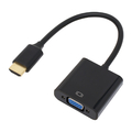 アイネックス HDMI - VGA変換ケーブル(約14．5cm) ブラック AMC-HDVGA-V