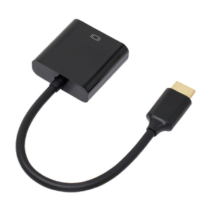 アイネックス HDMI - VGA変換ケーブル(約14．5cm) ブラック AMC-HDVGA-V-イメージ2