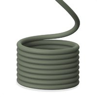 CIO スパイラルシリコンケーブル CtoC 2m モスグリーン CIO-SLSC30000-CC2-MGR