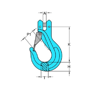 ＹＯＫＥ G-100 クレビスラッチ付きスリングフック(ピンタイプ) 2.5T 2.57.89 FC072GT-2063742-イメージ2