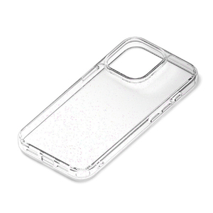PGA iPhone 15 Pro用グラデーションハイブリッドケース ラメ・ホワイト PG-23BPT13WH-イメージ1