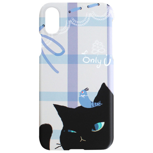 Happymori iPhone XR用ケース Cat Couple Bar ブラック HM14468I61-イメージ1