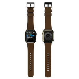 KeyBudz Apple Watch 49/46/45/44mm Artisan プレミアム本革バンド ナチュラルブラウン KB28468AW-イメージ5