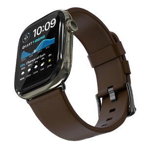 KeyBudz Apple Watch 49/46/45/44mm Artisan プレミアム本革バンド ナチュラルブラウン KB28468AW-イメージ9