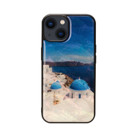 ikins iPhone 15用天然貝ケース サントリーニ島 I25468I15
