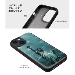 ikins iPhone 15用天然貝ケース サントリーニ島 I25468I15-イメージ5