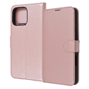 レイアウト iPhone 16 Pro Max用Like standard 耐衝撃 マグネットベルト シンプル 手帳型レザーケース シャイニーピンク RT-P49ELC1/P-イメージ1
