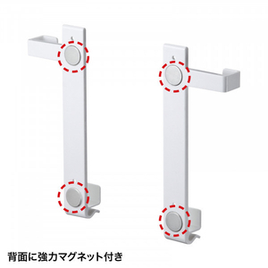 サンワサプライ 7～11インチ用iPad・タブレットホルダー ホワイト MR-TABST9WN-イメージ6