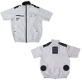 サンコー 冷蔵服半袖(5L) シルバーグレー TKWE26SSL5L