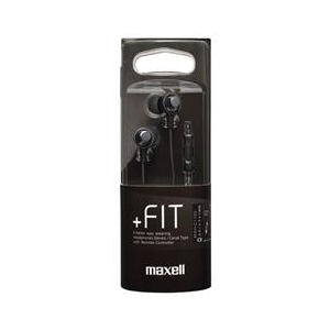 マクセル カナル型インナーイヤーヘッドフォン ＋FiT ブラック MXH-C110SBK-イメージ3