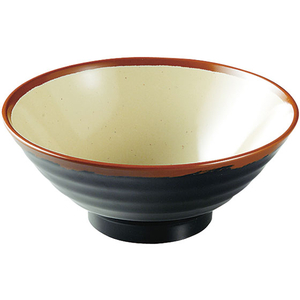 エンテック 長次郎窯そば丼(大) 内若草 FC73022-AN65G-イメージ1