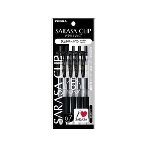 ゼブラ サラサクリップ0.7 黒 5本入 FC739SY-P-JJB15-BK5-イメージ1