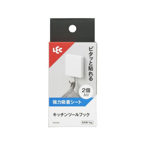 レック キッチンツールフック 強力吸着シート 2個 FC324TC-K00558-イメージ1