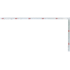 シンワ測定 曲尺シルバー50cm鉄工用 520260151.4全長±0.2mm FC156JN-1129406-イメージ1