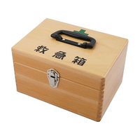 岳南木工商会 救急箱[木製] 小 FCF997F-0-399-11