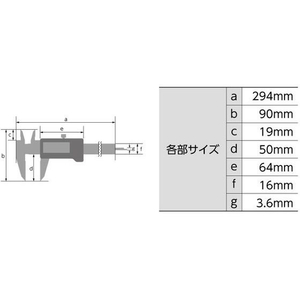 シンワ測定 デジタルノギス大文字 2200mm FCF833A-#19996-イメージ4