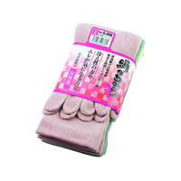 おたふく手袋 絹のちから 婦人 5本指 カラー 3足組 FCE338Z