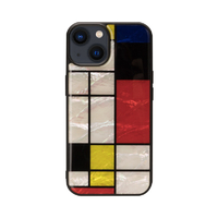 ikins iPhone 15用天然貝ケース Mondrian I25469I15