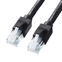 サンワサプライ カテゴリ6A LANケーブル 0．5m ブラック KB-T6ATS-005BK