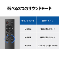 AQUOSオーディオ シャープ HT-SB117 コンパクトサウンドバー AQUOS オーディオ