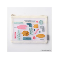 ヒサゴ ムラタトモコ 刺繍メッシュポーチ Harvest(実り) FCB281K-UTN308