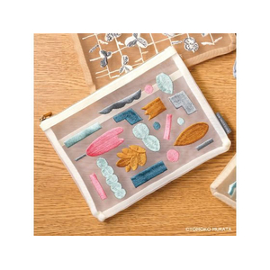 ヒサゴ ムラタトモコ 刺繍メッシュポーチ Harvest(実り) FCB281K-UTN308-イメージ2