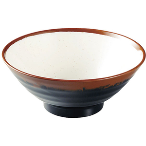 エンテック 長次郎窯そば丼(大) 内白 FC73023-AN65W-イメージ1