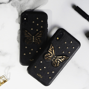 GAZE iPhone XS/X用ケース Glitter OX ゴールド GZ13470I58-イメージ8